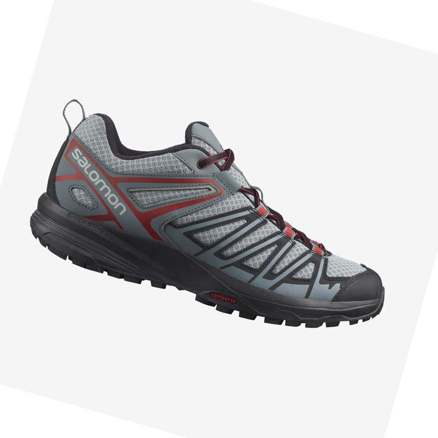 Salomon X CREST Túracipő Férfi Fekete Türkiz | HU 2056JPQ